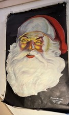 VINTAGE 1936 Santa Claus Advertising Poster 27” x 40” Pittsburgh Industrial picture