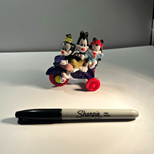 Warner Bros. Animaniacs Dot Wakko Yakko Warner Motorcycle Plastic Figurine picture