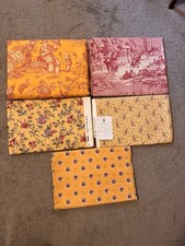 Vintage French MFTA Olivades Fabric Lot ~18.5 Yds Toile Chinoiserie Floral picture
