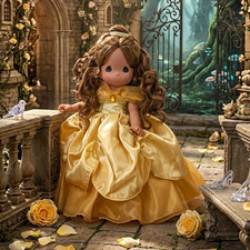 Disney's Elegant Belle by Linda Rick Precious Moments Doll By The Doll Maker🌸 picture