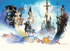 Mists of Avalon King Arthur Merlin Excalibur 1992 Boris Vallejo Art #22 picture