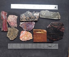 Lot Of 2lbs - Old Stock Estate Sale - Lapidary Slabs For Cabbing Or Display L02 picture