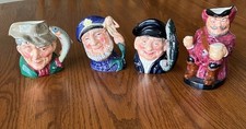 Royal Doulton Toby Mugs lot of 4 (Poacher, Old Salt, Lobster Man, Falstaff) picture