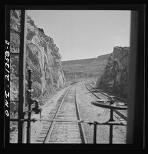 Peach Springs Arizona 1943 Atchison Topeka Santa Fe Railroad Mountains picture