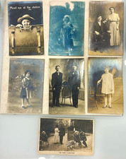 Bamforth & Co Real Photo RPPC Postcard Lot of 7 People/Children Easter Posted picture