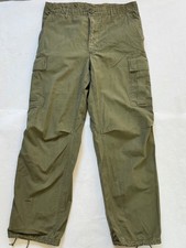 Vintage Vietnam 60's Tropical Trousers Pants MEDIUM LONG Rip Stop Poplin OG-107 picture