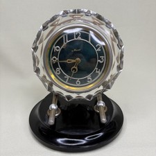 VTG Majak Mayak Crystal, Bakelite, Desk Clock U.S.S.R Analog Windup 1965 - Works picture