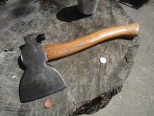 Vintage VAUGHAN Carpenters Broad Hatchet With Claw Nail Pullers   Unusual Design picture