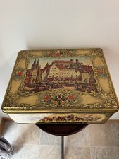 Vintage German E. Otto Schmidt Nürnberg Lebkuchen Gingerbread Tin Chest Medieval picture