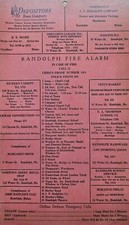 Randolph,Gardiner Maine, Telephone Fire Alarm Call Card 1955-65 picture