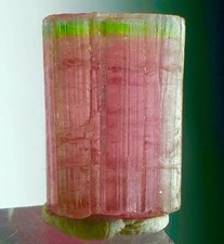 Rare Green Cap Tourmaline Crystal Raw Rough Mozambican Specimen picture
