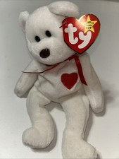 Valentino ty beanie baby White Valentino Skusilver picture