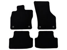 VOLKSWAGEN OEM MK7 GOLF CARPET FLOOR MATS BLACK/RED STITCH NEW *RARE* picture