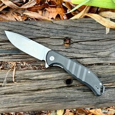 PMP Knives and Midgards Messer Big Boy Black g10 Flipper Collab picture