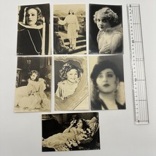 Lot 7 Vintage Hollywood Golden Age Actresses Bromide Photo Cards picture