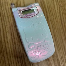 Rare Hello Kitty A3014S Flip Phone Pink Sanrio Vintage Junk Retro y2k picture