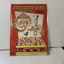 Whitman 1959 HUCKLEBERRY HOUND Playbook to Push Out and Set Up UNCUT UNUSED VTG picture