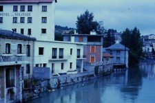 Vintage 35mm Photo Slide Hotel La Solitude Lourdes France 1960s 1970s picture