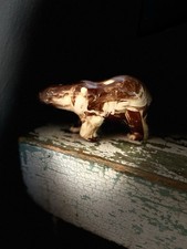 Vintage Alaskan Handcrafted Pottery Bear - Unique & Powerful Symbol of Strength picture