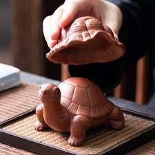 Purple Clay Turtle Tea Strainer Set Household Tea Accessory Water Filter picture