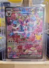 Sylveon EX 30th Anniversary Pokemon Card  153/128 Hard Find Mint UK picture