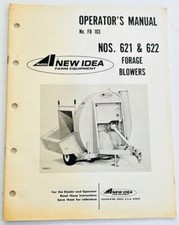 NEW IDEA Farm Equipment Forage Blowers 621 622 Original 1979 Owners Manual Book picture