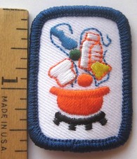 Retired Girl Scout Senior CREATIVE COOKING BADGE Interest Project Patch IP Chef picture