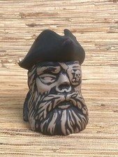 Blackbeard's Ghost Tiki Mug Munktiki Imports Black Wash 18 Fl Oz Brand New picture
