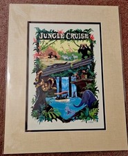 Disney Parks Bill Robinson Jungle Cruise Print The Backside If Water 14x18” picture