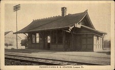 Leesport Pennsylvania PA RR Train Station Depot c1910 Vintage Postcard picture