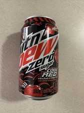 one 12oz Can Mountain Dew Code Red zero Sugar Edition (1 can of soda) picture