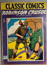 CLASSIC COMICS #10 Robinson Crusoe by Daniel Defoe (HRN 18) VG+ picture