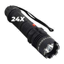 FIGHTSENSE (24PC) HEAVY DUTY GUN WITH LED FLASHLIGHT FOR WOMEN SELF DEFENSE picture