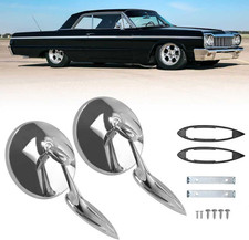 654394765672 round Bowtie outside Rearview Mirrors Ribbed Base picture