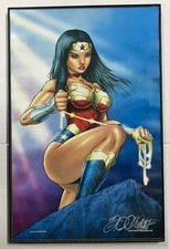 WONDER WOMAN Framed Canvas Art Print, 12x18