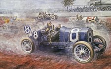 1912 Indianapolis 500 National Carlo Demand Art Print Mercedes Stutz Mercer picture