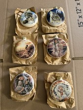 Vintage Native American Ornaments Lot Of 6 picture