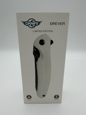 Olight OKnife Drever Limited Edition White Liner Lock  Folding Knife NEW 3.49