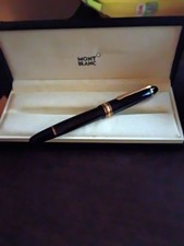 Authentic Vintage Montblanc Meisterstück Pen with 4810 Gold Nib & Leather case  picture