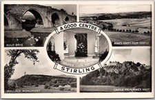 STIRLING, Scotland Photo RPPC Greetings Postcard 