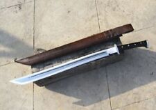 Custom Handmade Carbon Steel Blade Survival Machete Sword-Hunting-Camping.30'' picture