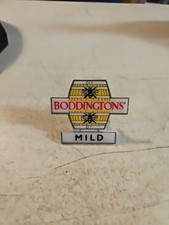 Vintage Boddingtons Mild Beer Tap Pump Clip Handle Sign Bar picture