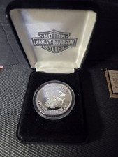 Harley-Davidson Panhead / V-Twin Series I Silver Medallion Set w/Case & COA picture