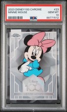 2023 Topps Disney 100 Chrome #23 Minnie Mouse PSA 10 GEM MINT Low Pop picture