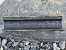 Very Rare { SCRANTON STEEL CO. 2 87 } Steel Train Track Rail picture