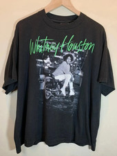 Vintage Whitney Houston Short Sleeve Black full size tshirt Unisex SEG_923 picture