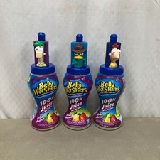 Belly Washers Cups Set Of 3 Phineas Ferb Perry Empty Plastic Juice Bottles picture