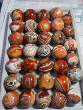 2.2LB Natural Sardonyx Quartz Crystal ball sphere Reiki Healing 40mm+ picture