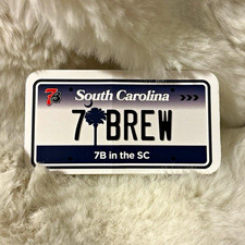 South Carolina Mini License Plate - Reads 7BREW / 7B in the SC - SC picture