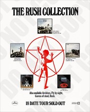 1980 RUSH Collection Album + 18 Date Tour Magazine Promo Ad Repro 8x10 Photo picture